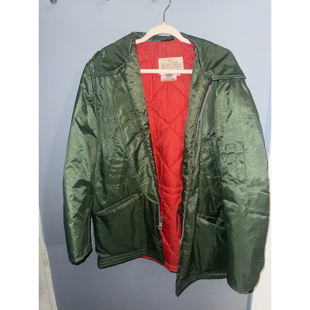 Vintage Golden Fleece Industrial Outerwear Yukon Cloth Green Jacket Size 44 (US)
